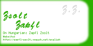 zsolt zapfl business card